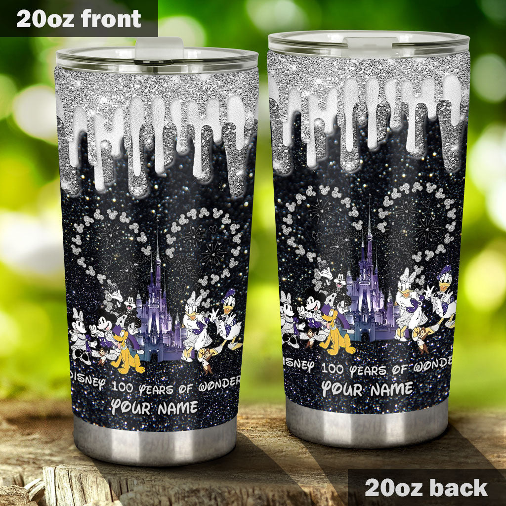 Personalized 100 Years of Wonder Mouse Tumbler Custom Name Gift Tumbler GradoCreations