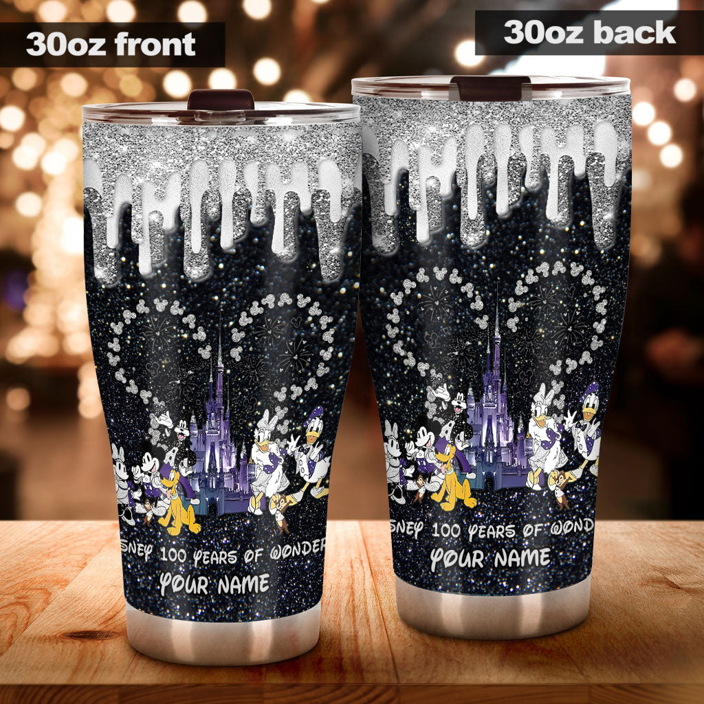 Personalized 100 Years of Wonder Mouse Tumbler Custom Name Gift Tumbler GradoCreations