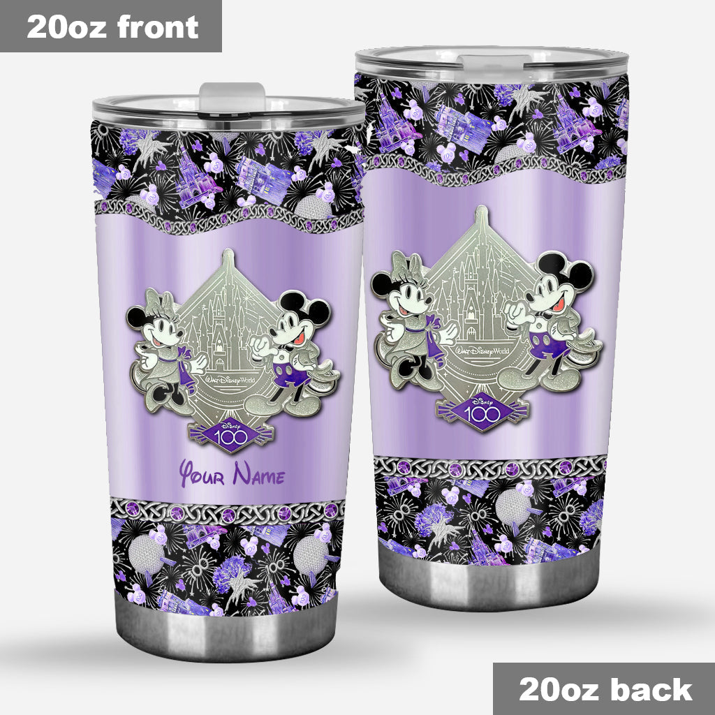 Personalized Disney 100 Years Tumbler Custom Name Gift Tumbler GradoCreations