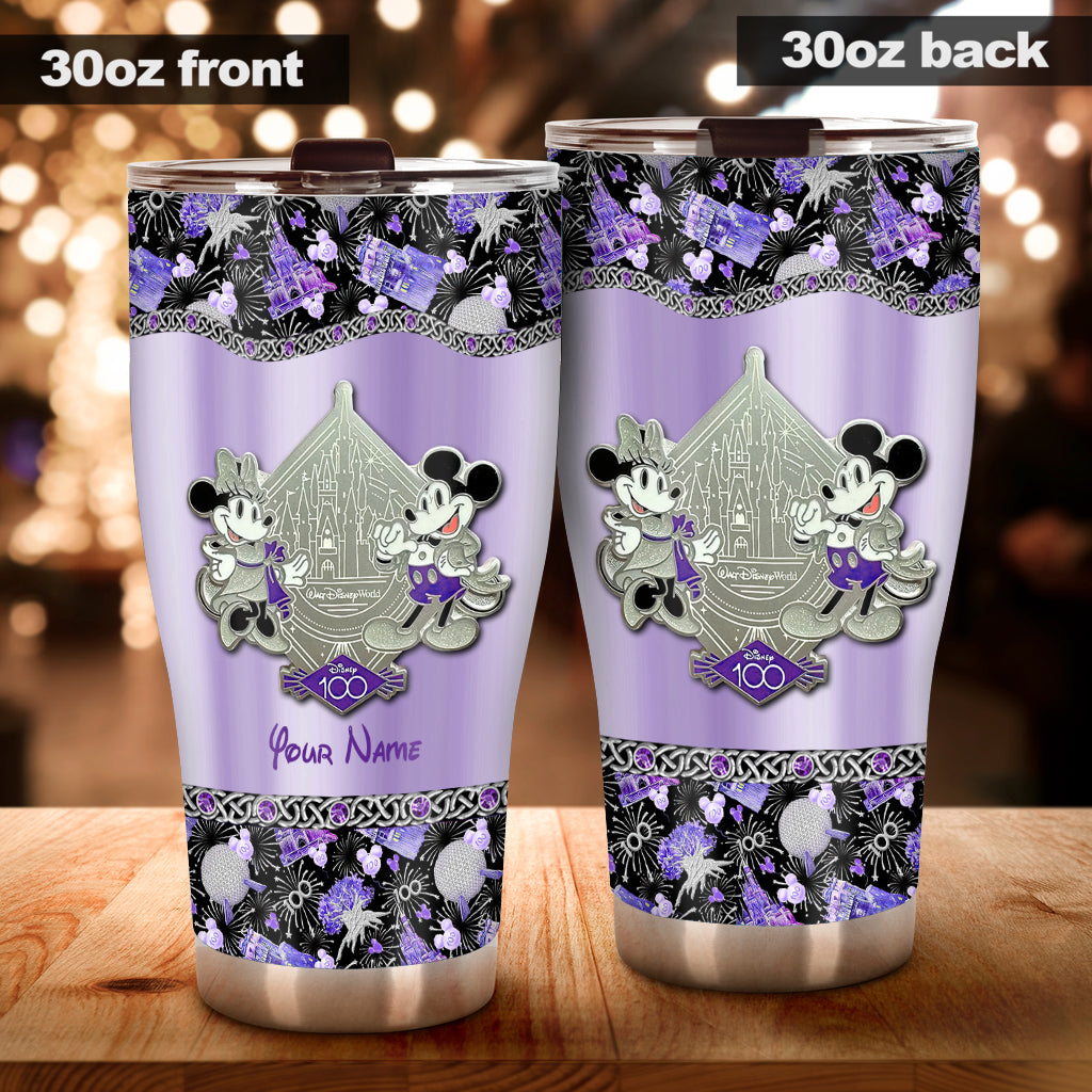 Personalized Disney 100 Years Tumbler Custom Name Gift Tumbler GradoCreations