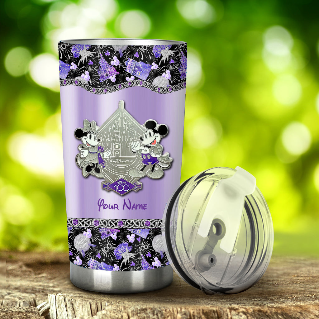 Personalized Disney 100 Years Tumbler Custom Name Gift Tumbler GradoCreations