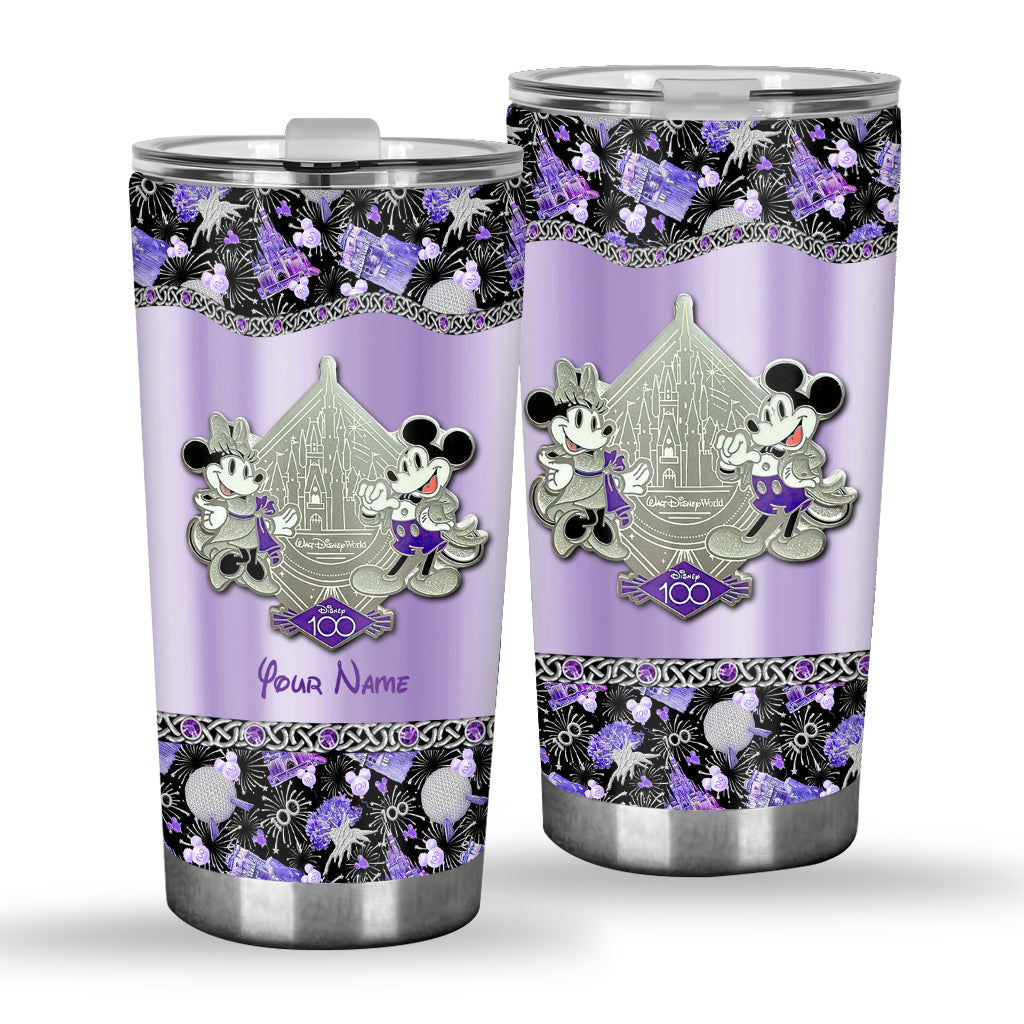 Personalized Disney 100 Years Tumbler Custom Name Gift Tumbler GradoCreations