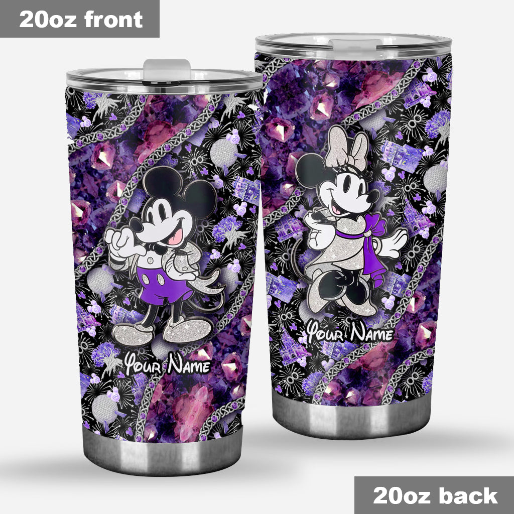 Personalized Mickey Mouse Tumbler Custom Name 100th Anniversary Gift Tumbler GradoCreations