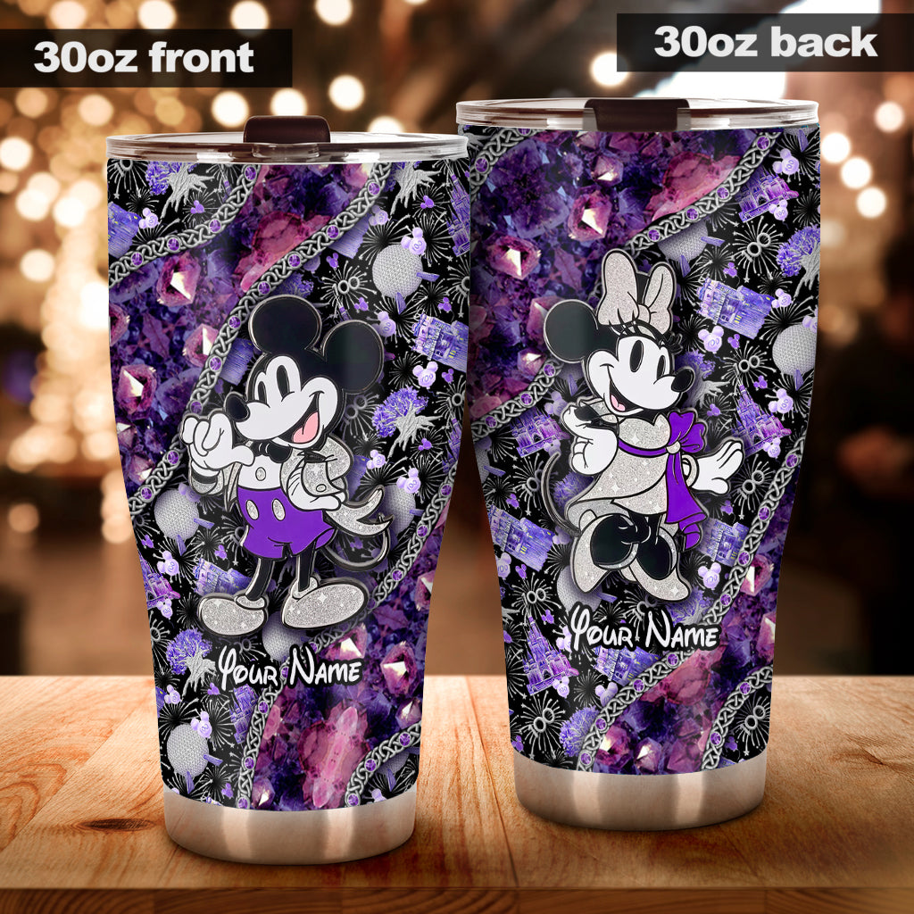 Personalized Mickey Mouse Tumbler Custom Name 100th Anniversary Gift Tumbler GradoCreations
