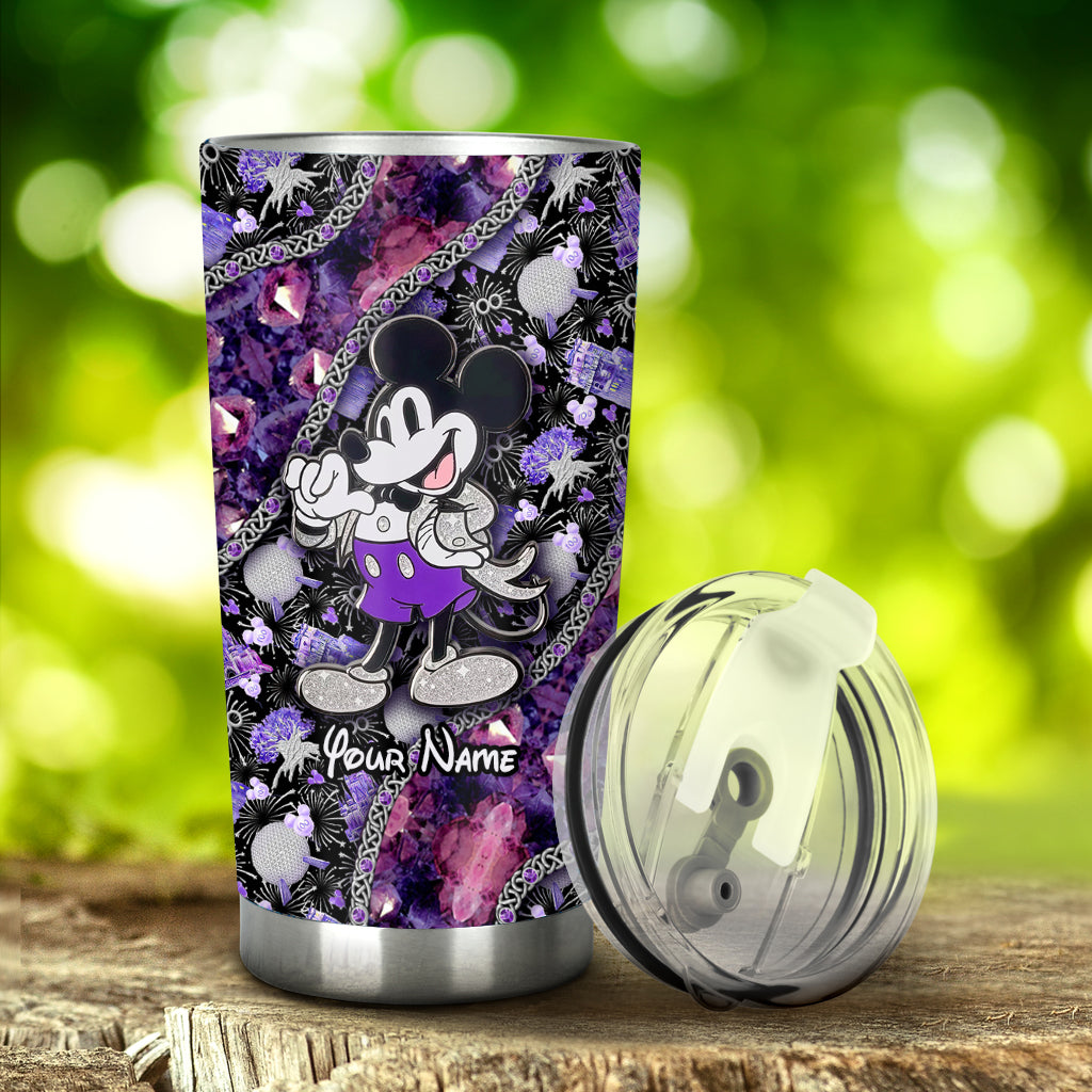 Personalized Mickey Mouse Tumbler Custom Name 100th Anniversary Gift Tumbler GradoCreations