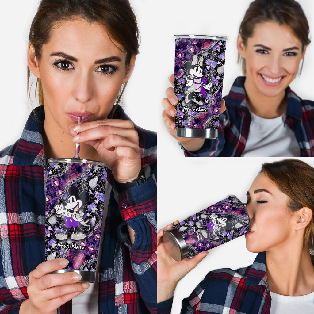 Personalized Mickey Mouse Tumbler Custom Name 100th Anniversary Gift Tumbler GradoCreations