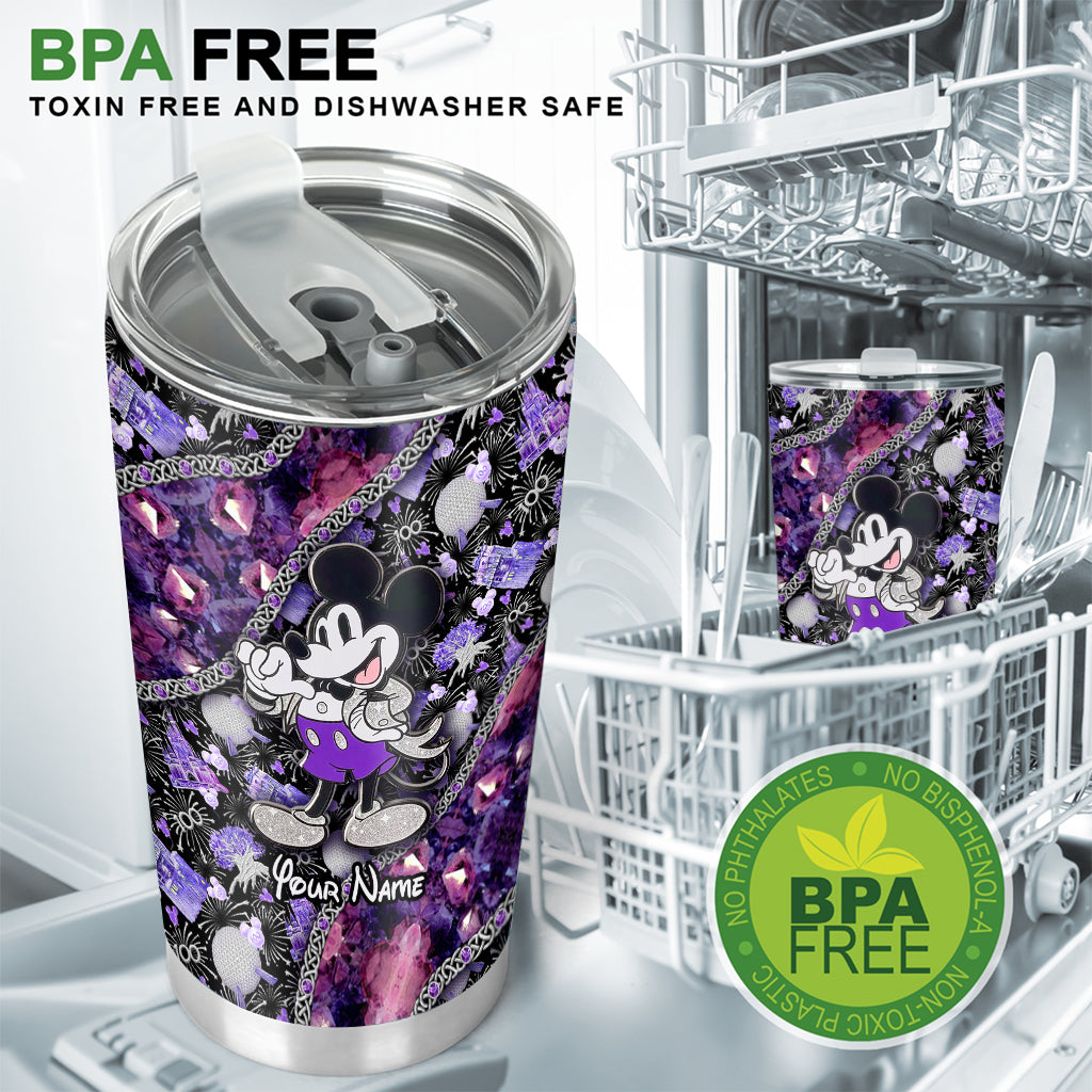 Personalized Mickey Mouse Tumbler Custom Name 100th Anniversary Gift Tumbler GradoCreations