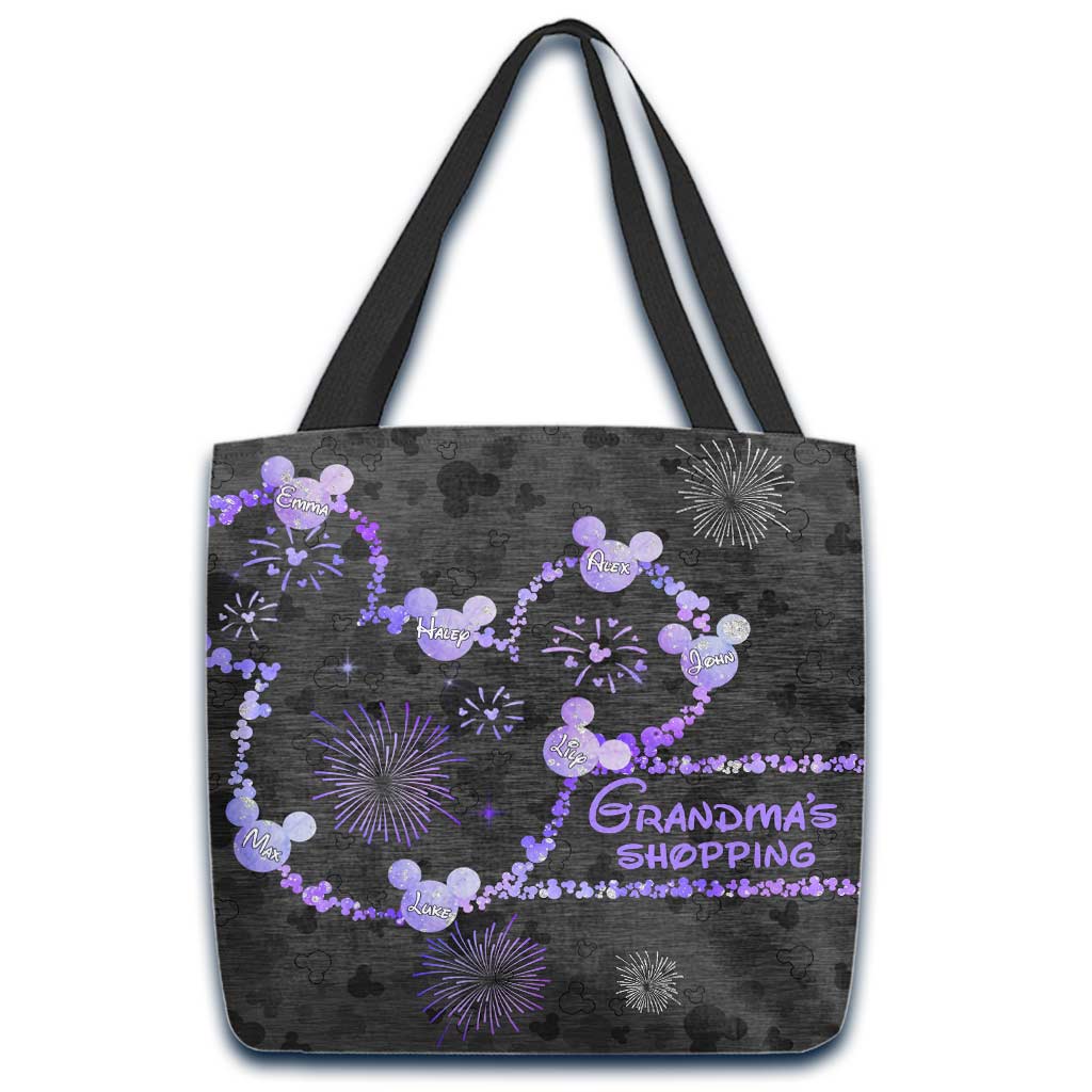 Personalized Grandma Tote Bag Custom Name Gift for Mother's Day Tote Bag GradoCreations