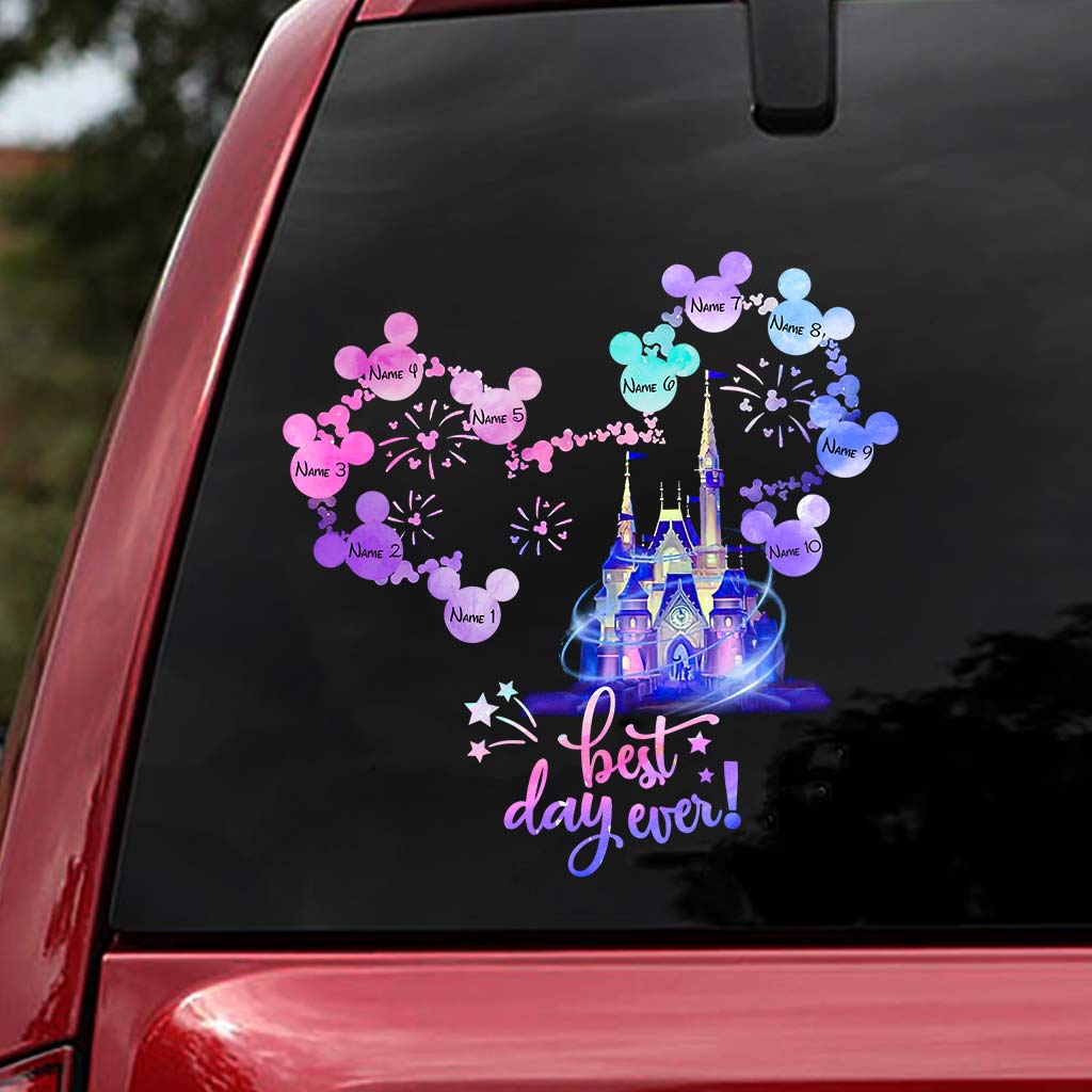 Personalized Best Day Ever Mouse Decal for Car or Wall Decal Full GradoCreations