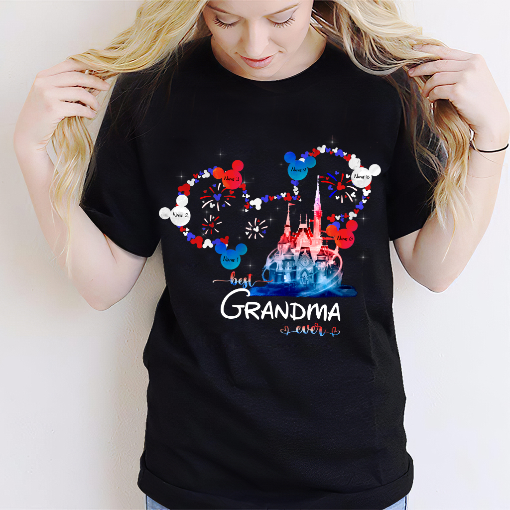 Personalized Best Grandma Ever T-shirt & Hoodie for Independence Day Gift T-shirt & Hoodie GradoCreations
