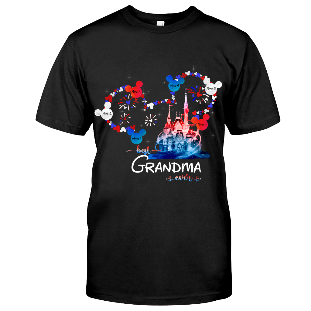 Personalized Best Grandma Ever T-shirt & Hoodie for Independence Day Gift T-shirt & Hoodie GradoCreations