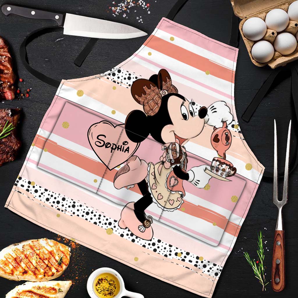 Personalized Minnie Mouse Apron Custom Name Gift for Her Apron GradoCreations