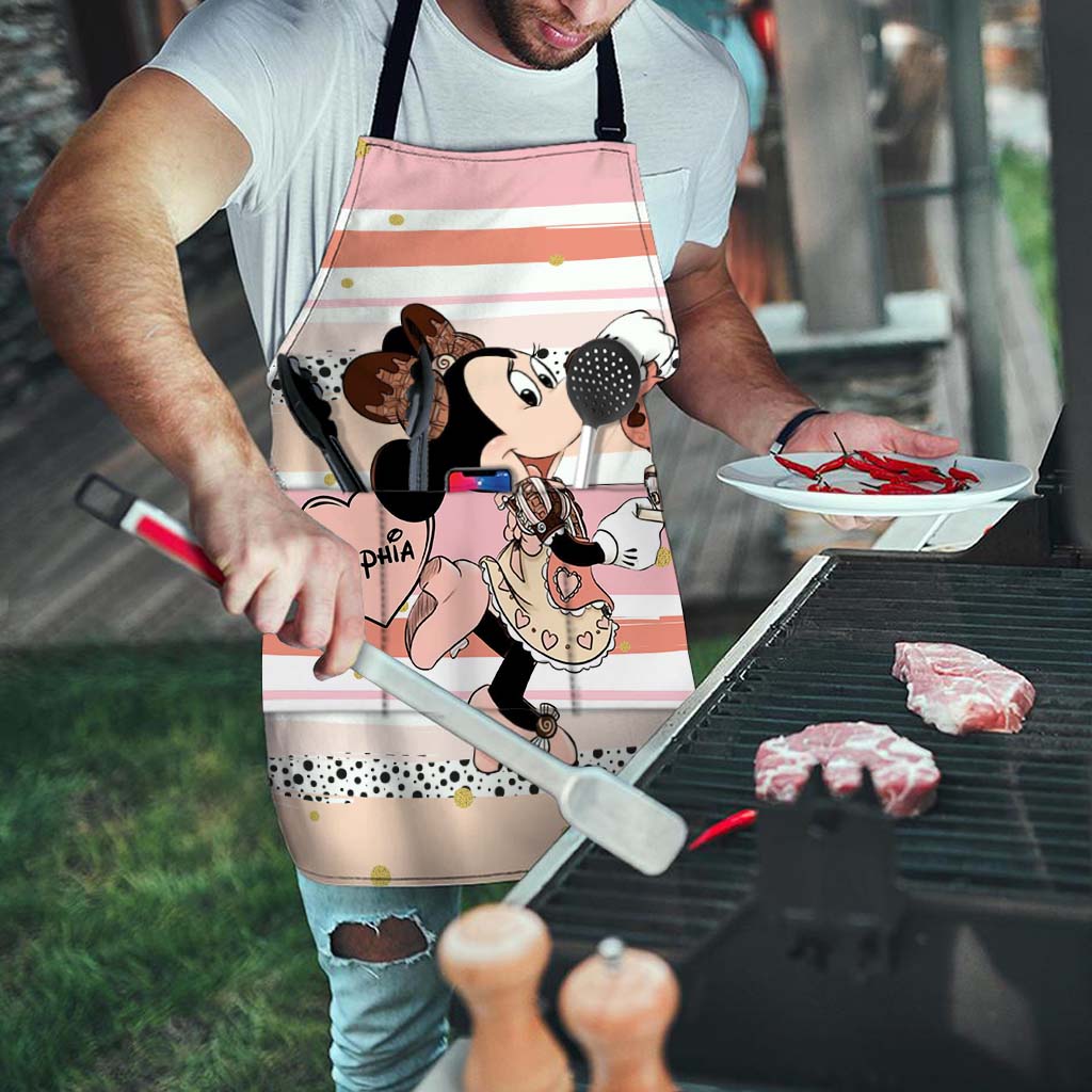 Personalized Minnie Mouse Apron Custom Name Gift for Her Apron GradoCreations