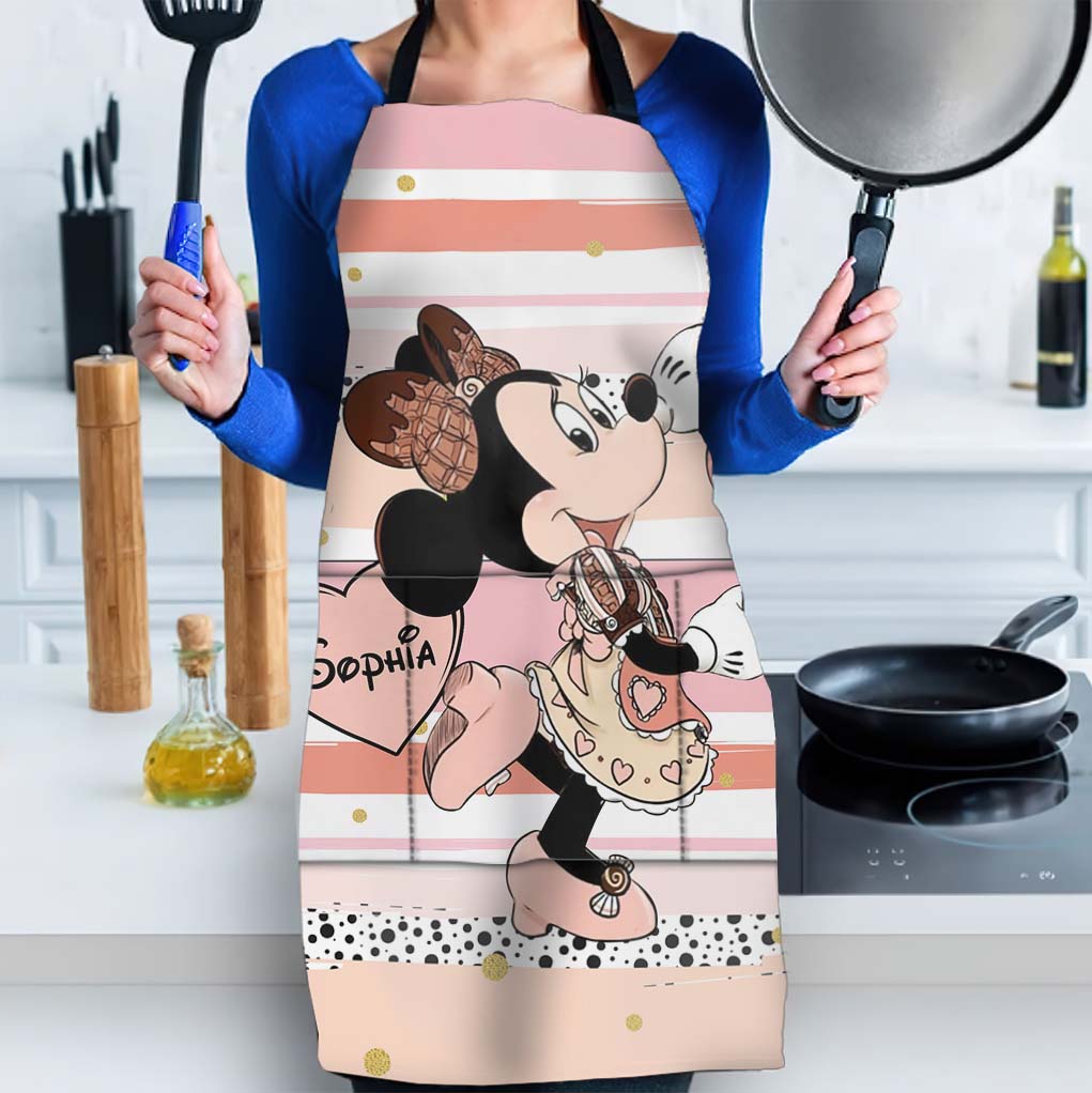 Personalized Minnie Mouse Apron Custom Name Gift for Her Apron GradoCreations
