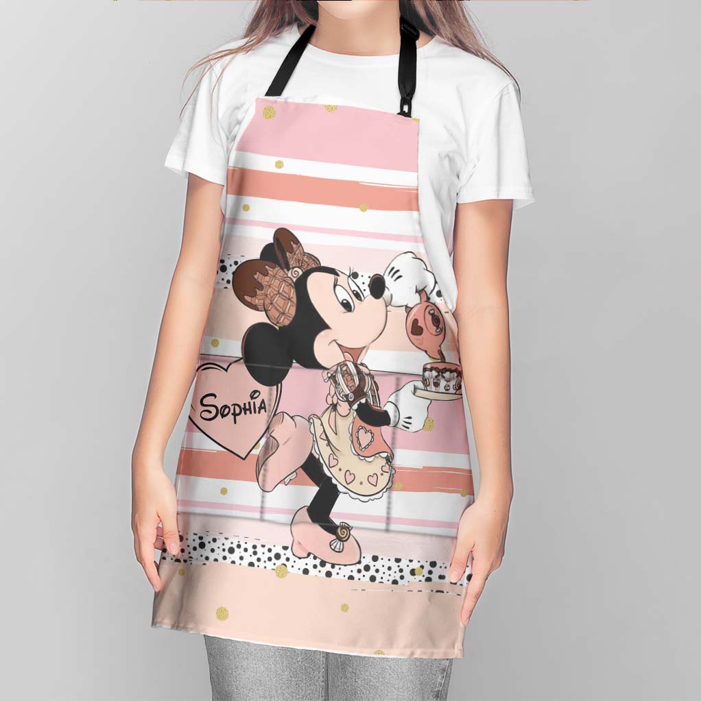 Personalized Minnie Mouse Apron Custom Name Gift for Her Apron GradoCreations