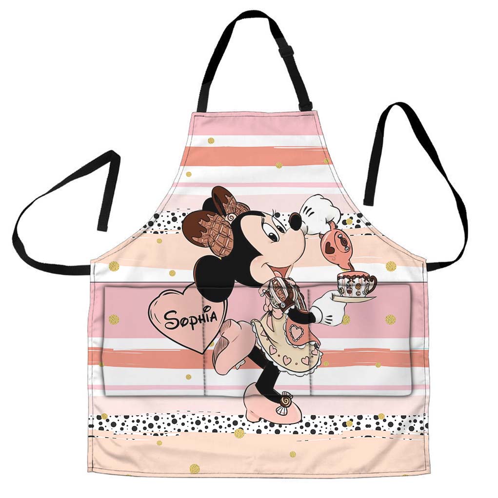 Personalized Minnie Mouse Apron Custom Name Gift for Her Apron GradoCreations