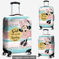 Personalized Minnie Mouse Luggage Cover Custom Name Travel Gift for Girls Luggage Cover GradoCreations