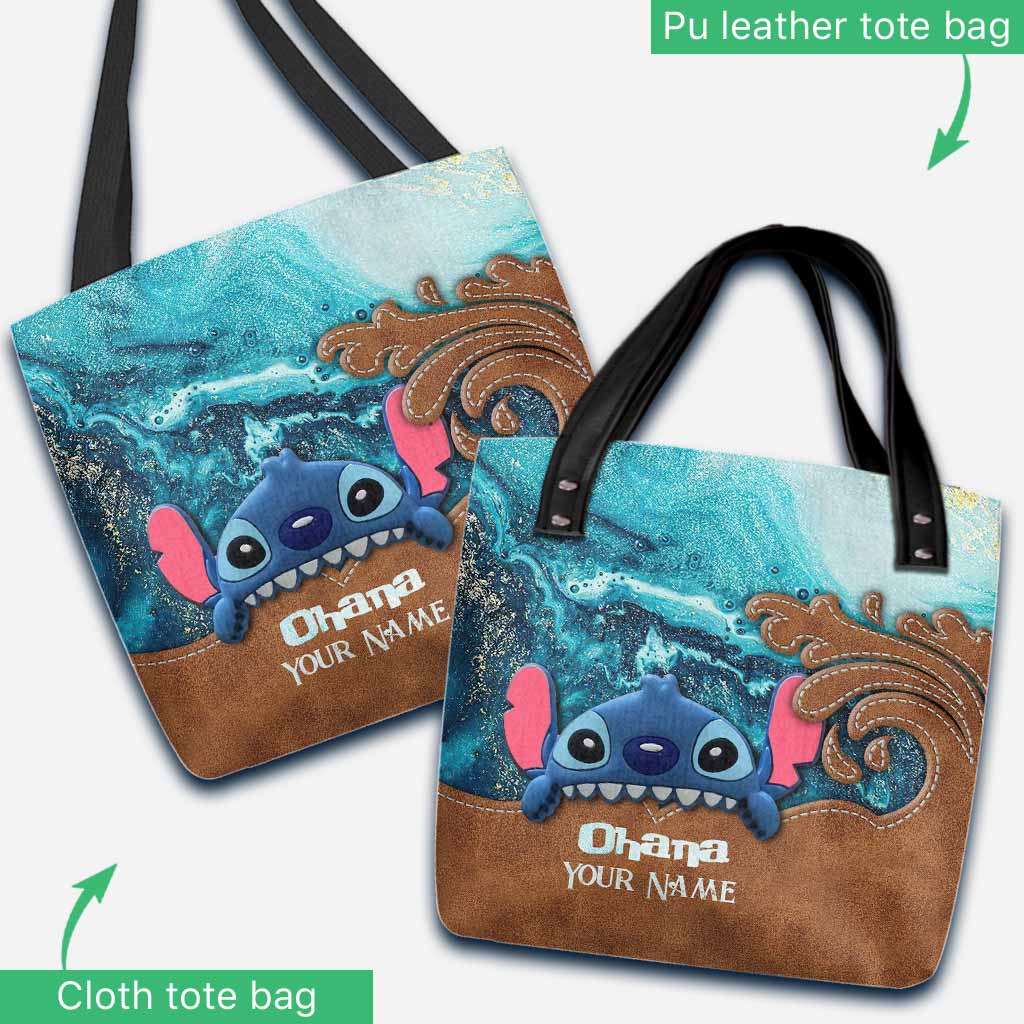 Personalized Ohana Tote Bag Custom Name Gift for Family Tote Bag GradoCreations