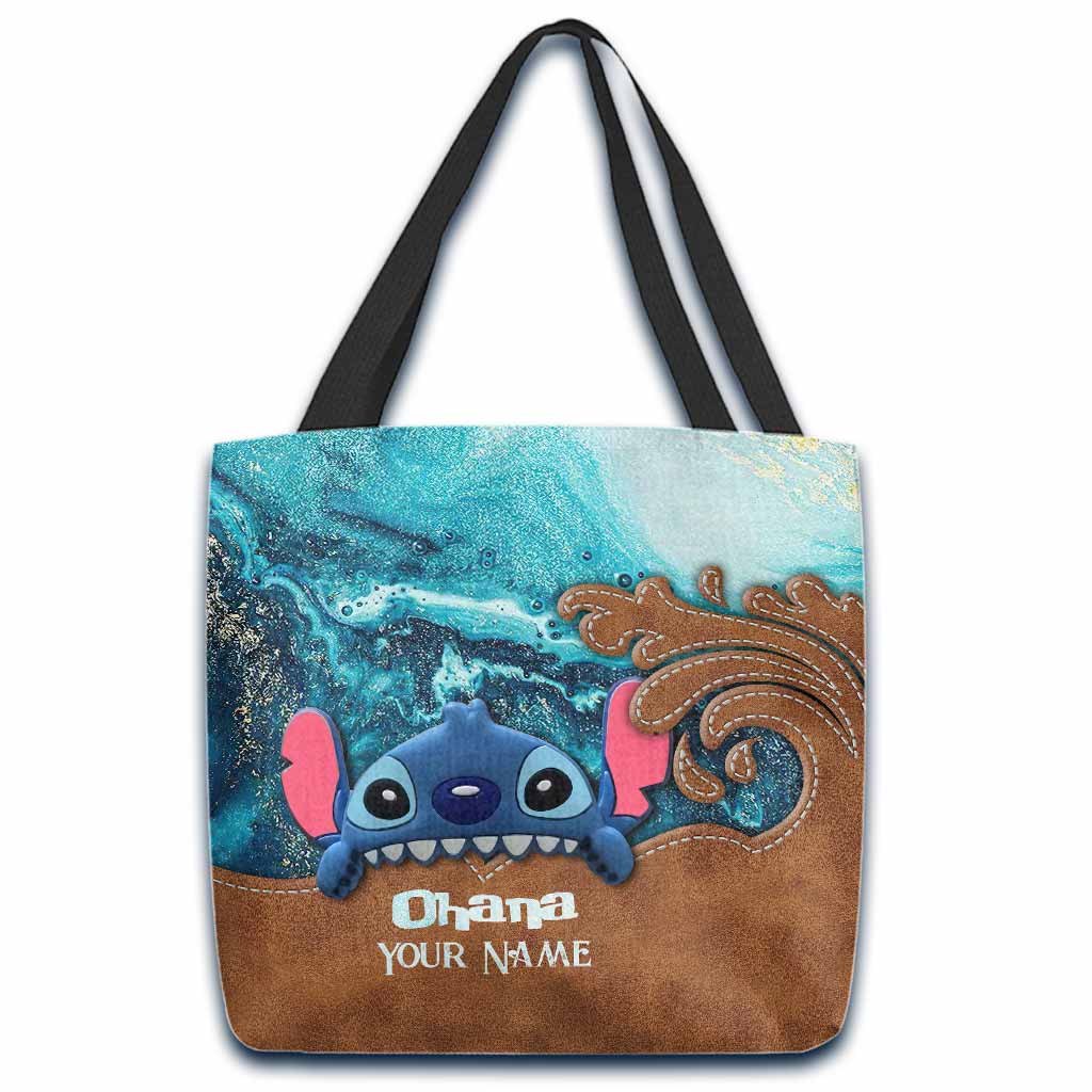 Personalized Ohana Tote Bag Custom Name Gift for Family Tote Bag GradoCreations