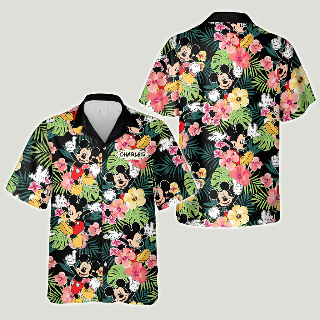 Personalized Hawaiian Shirt with Name Custom Print Gift for Summer Hawaiian Shirt GradoCreations