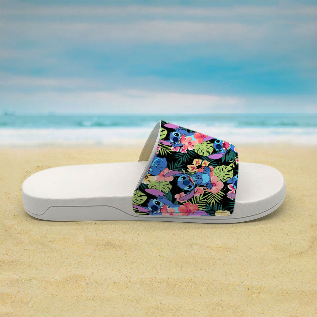 Personalized Ohana Slide Sandals with Custom Name for Beach or Home Slide Sandals GradoCreations