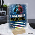 Personalized Father's Day Acrylic Plaque Custom Names Gift Transparent Acrylic Plaque GradoCreations