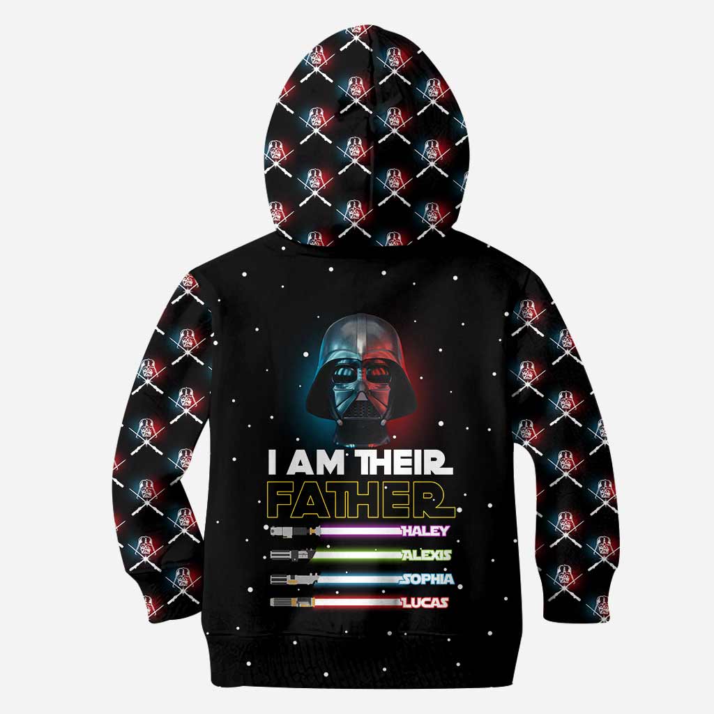 Personalized I Am Their Father Hoodie Custom Name Gift for Dad All Over Shirt GradoCreations