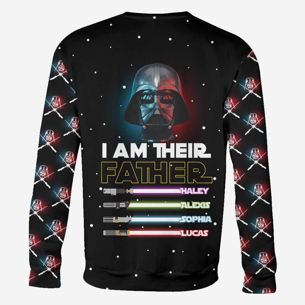 Personalized I Am Their Father Hoodie Custom Name Gift for Dad All Over Shirt GradoCreations