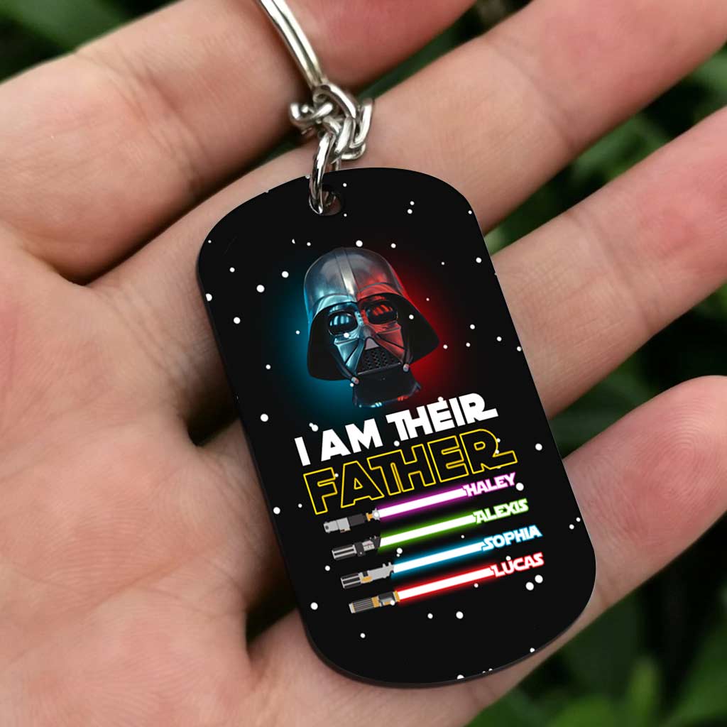 Personalized Stainless Steel Keychain for Dad Gift Idea Stainless Steel Keychain GradoCreations