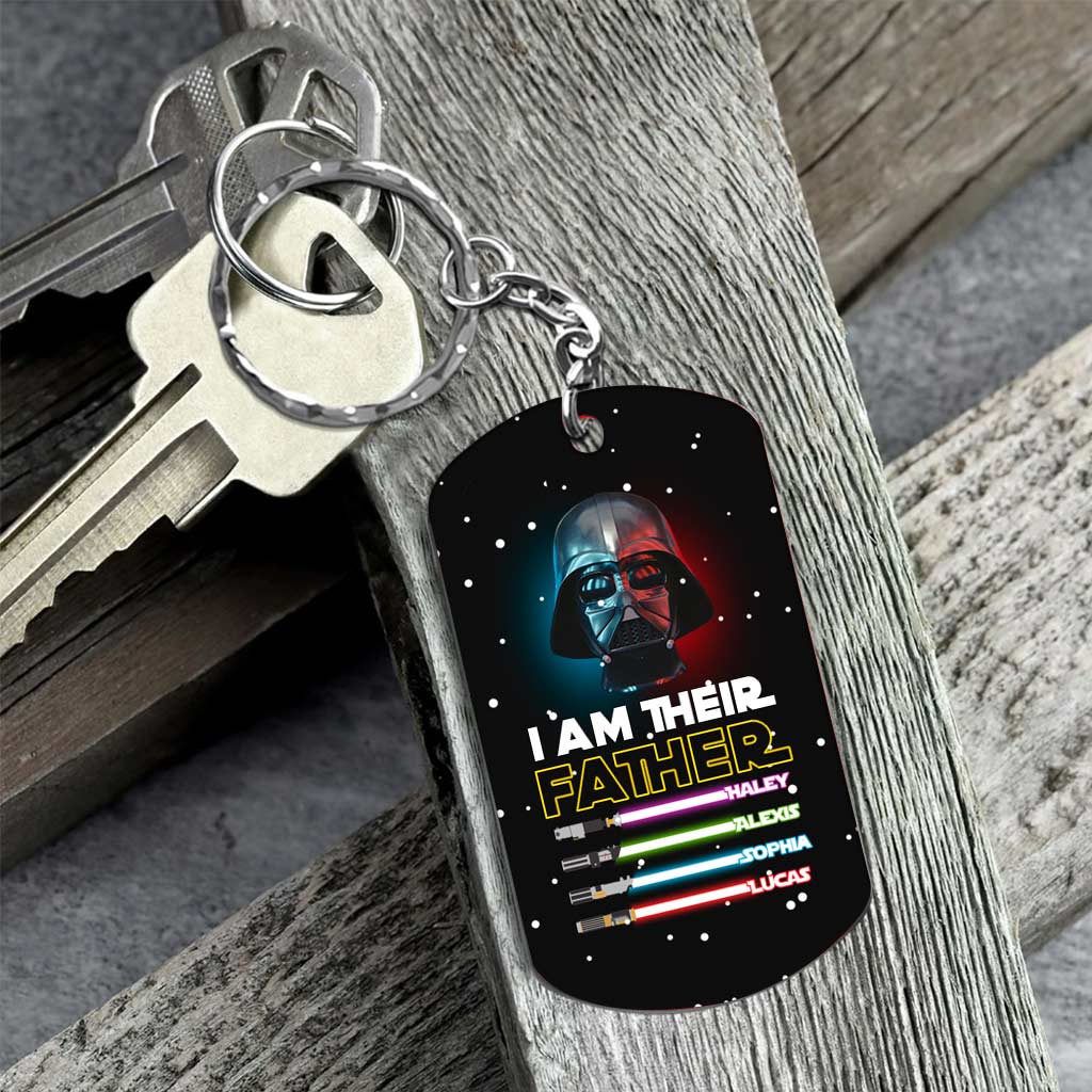 Personalized Stainless Steel Keychain for Dad Gift Idea Stainless Steel Keychain GradoCreations