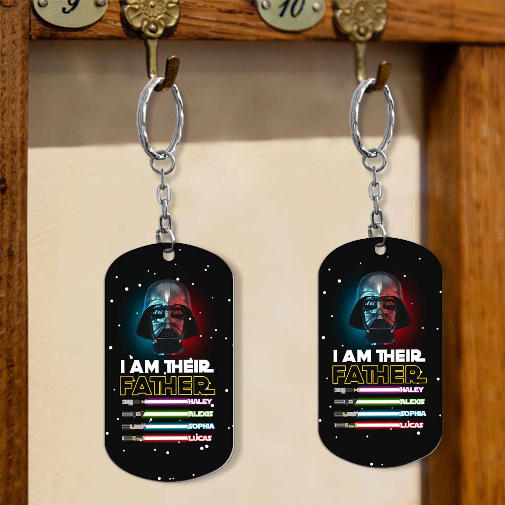Personalized Stainless Steel Keychain for Dad Gift Idea Stainless Steel Keychain GradoCreations