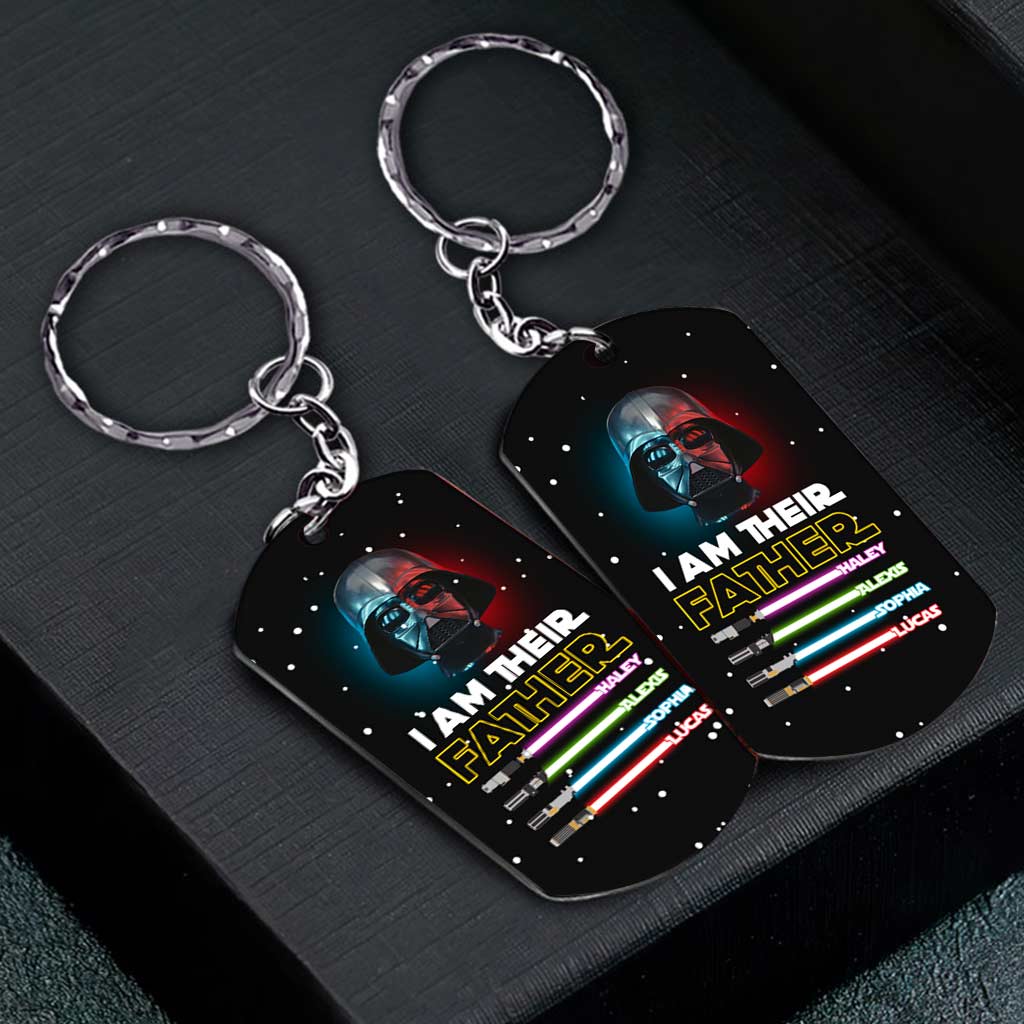 Personalized Stainless Steel Keychain for Dad Gift Idea Stainless Steel Keychain GradoCreations