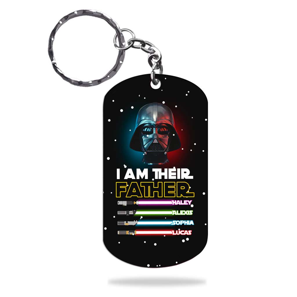 Personalized Stainless Steel Keychain for Dad Gift Idea Stainless Steel Keychain GradoCreations