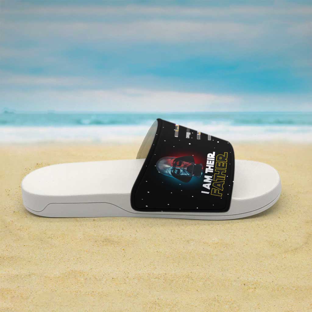 Personalized I Am Their Father Slide Sandals Gift for Dad Slide Sandals GradoCreations