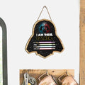 Personalized Star Wars Wood Sign Gift for Dad | Father's Day Decor Wood Sign GradoCreations