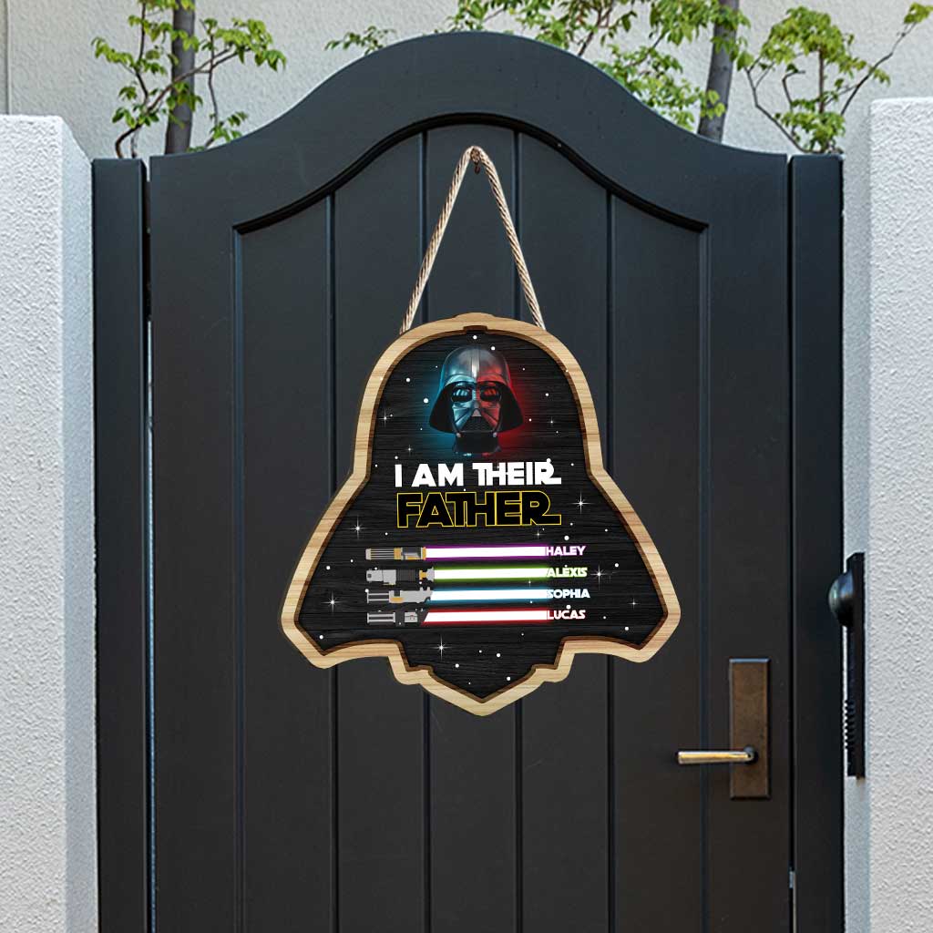 Personalized Star Wars Wood Sign Gift for Dad | Father's Day Decor Wood Sign GradoCreations