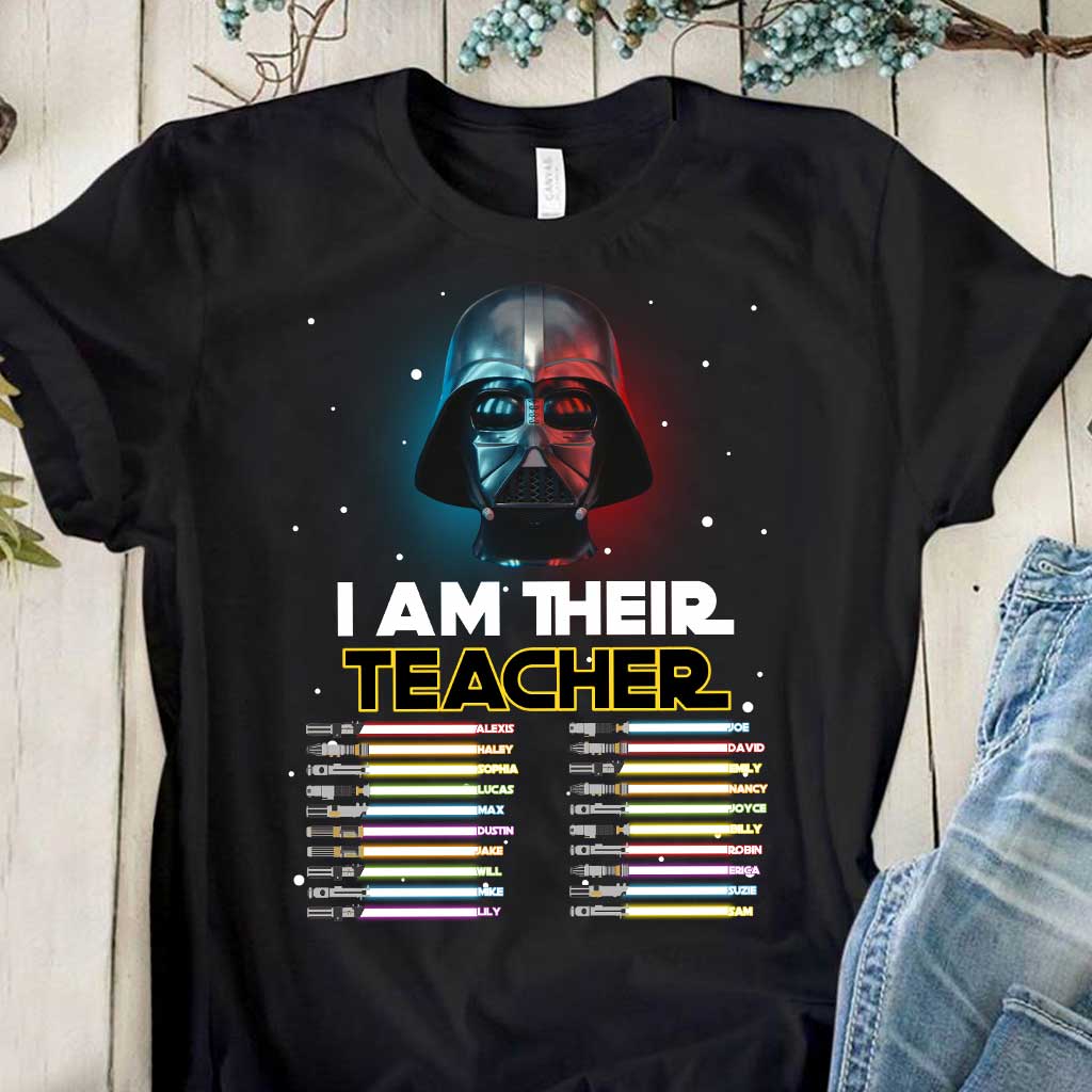Personalized Teacher T-Shirt Custom Names Star Wars Gift T-shirt & Hoodie GradoCreations