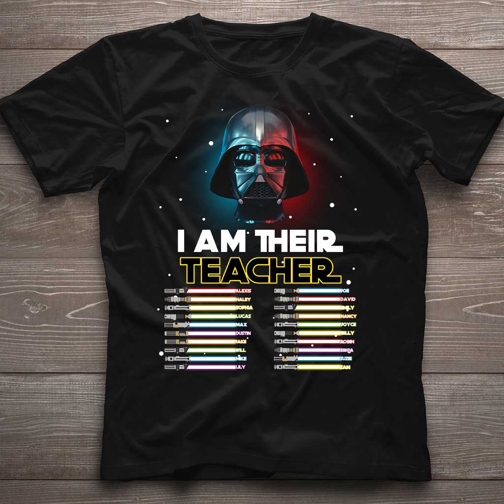 Personalized Teacher T-Shirt Custom Names Star Wars Gift T-shirt & Hoodie GradoCreations