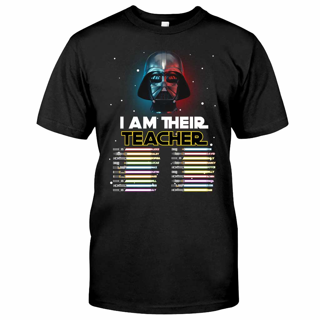 Personalized Teacher T-Shirt Custom Names Star Wars Gift T-shirt & Hoodie GradoCreations