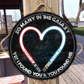 Personalized Round Wood Sign Custom Couple Gift for Wedding Anniversary Round Wood Sign GradoCreations