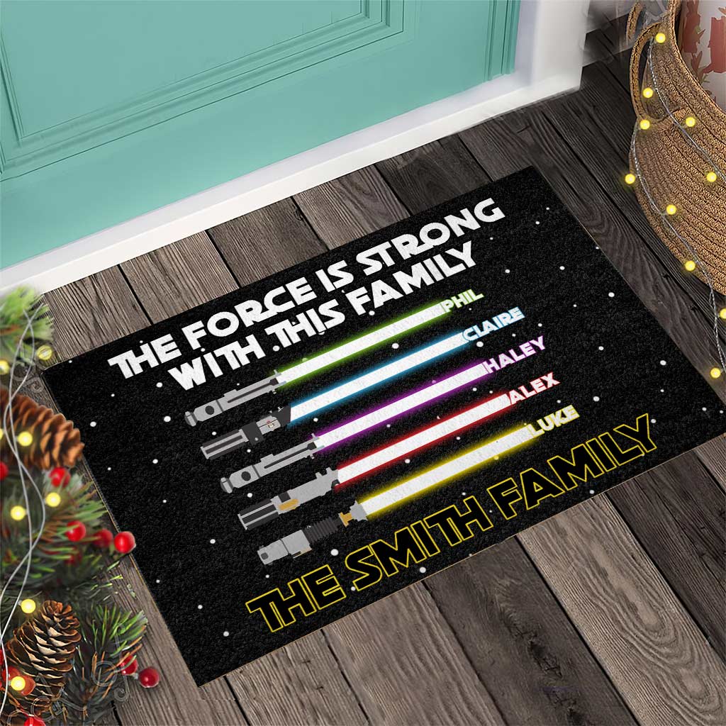 Personalized Star Wars Family Doormat Custom Name Gift for Home Doormat GradoCreations
