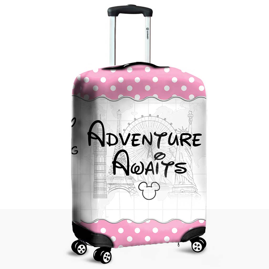 Personalized Luggage Cover for Disney Lovers - Custom Name Travel Gift Luggage Cover GradoCreations