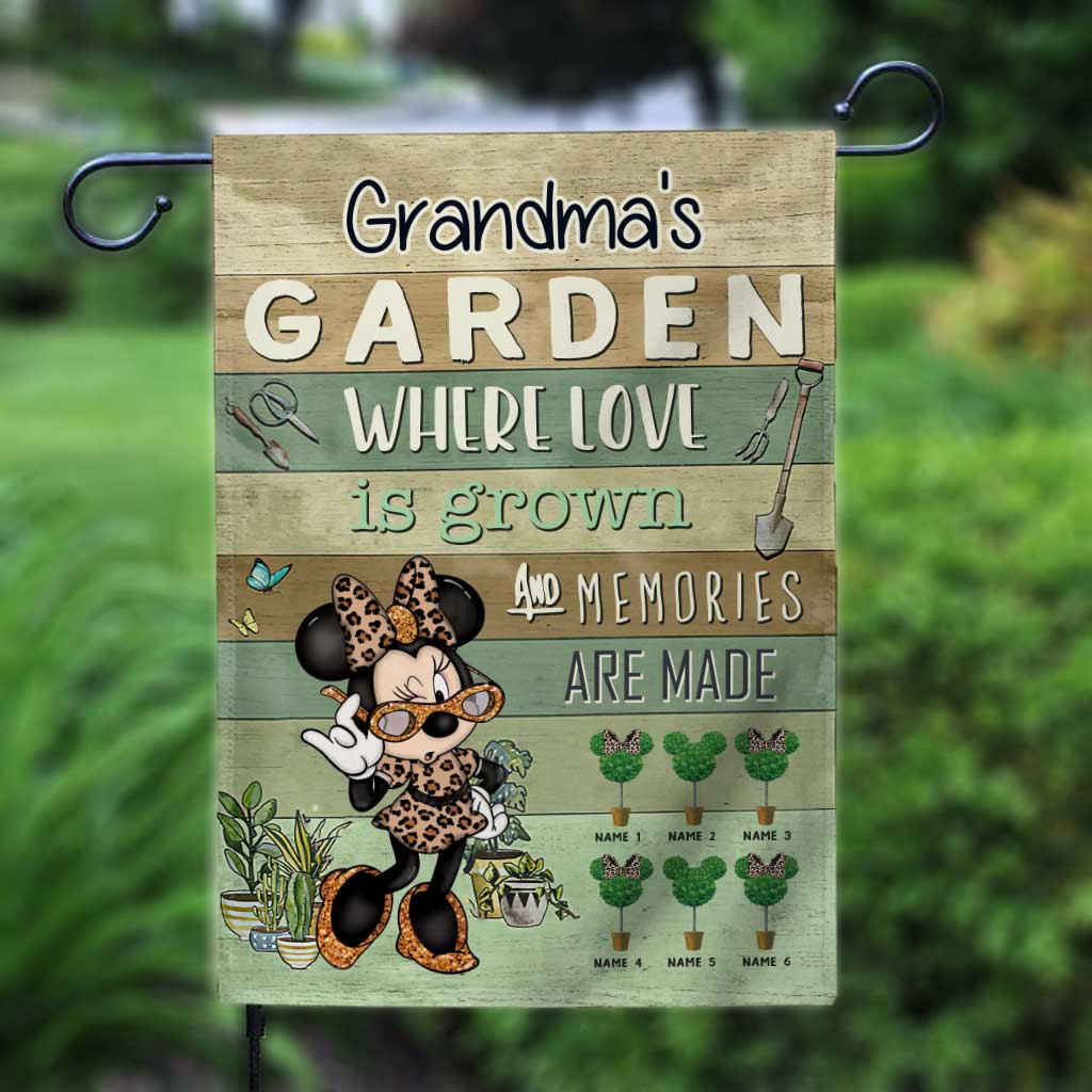 Personalized Grandma Garden Flag Custom Text Mother's Day Gift Garden Flag GradoCreations
