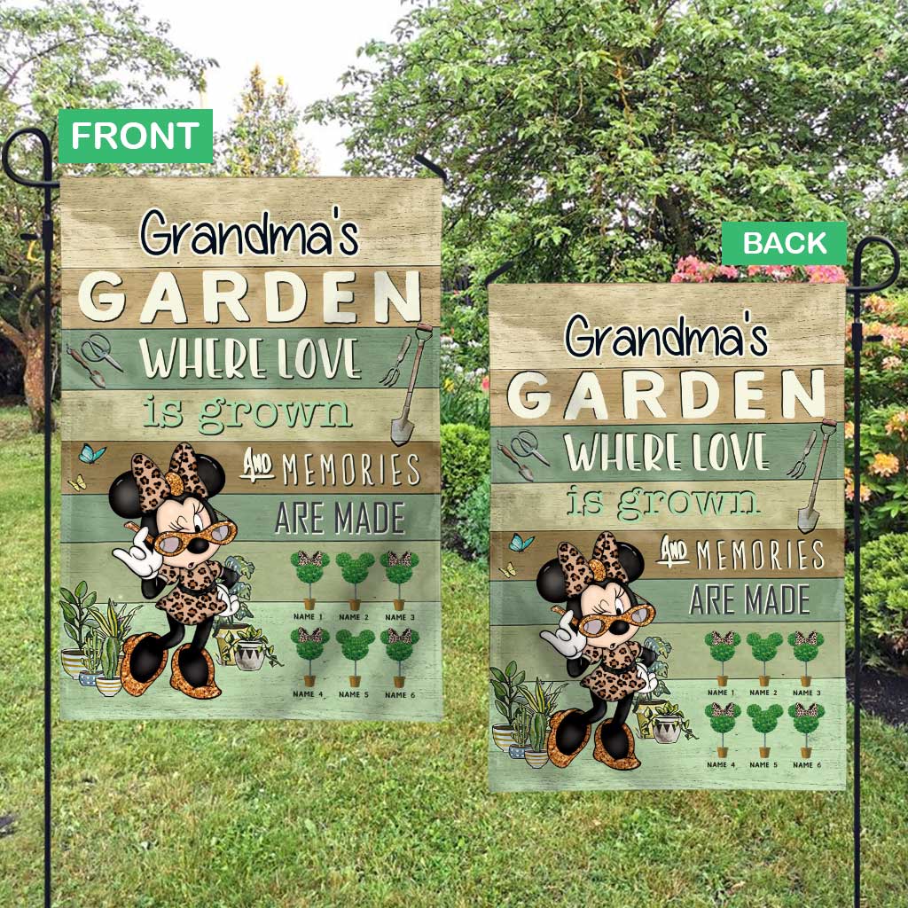 Personalized Grandma Garden Flag Custom Text Mother's Day Gift Garden Flag GradoCreations