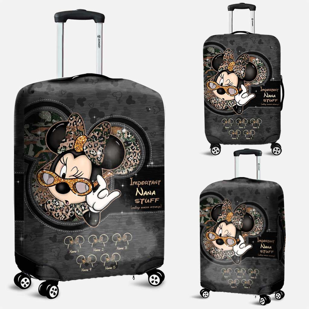 Personalized Luggage Cover for Nana with Custom Name | Mother's Day Gift Luggage Cover GradoCreations