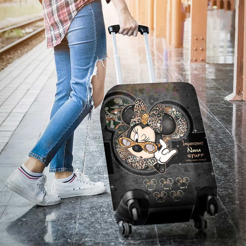 Personalized Luggage Cover for Nana with Custom Name | Mother's Day Gift Luggage Cover GradoCreations