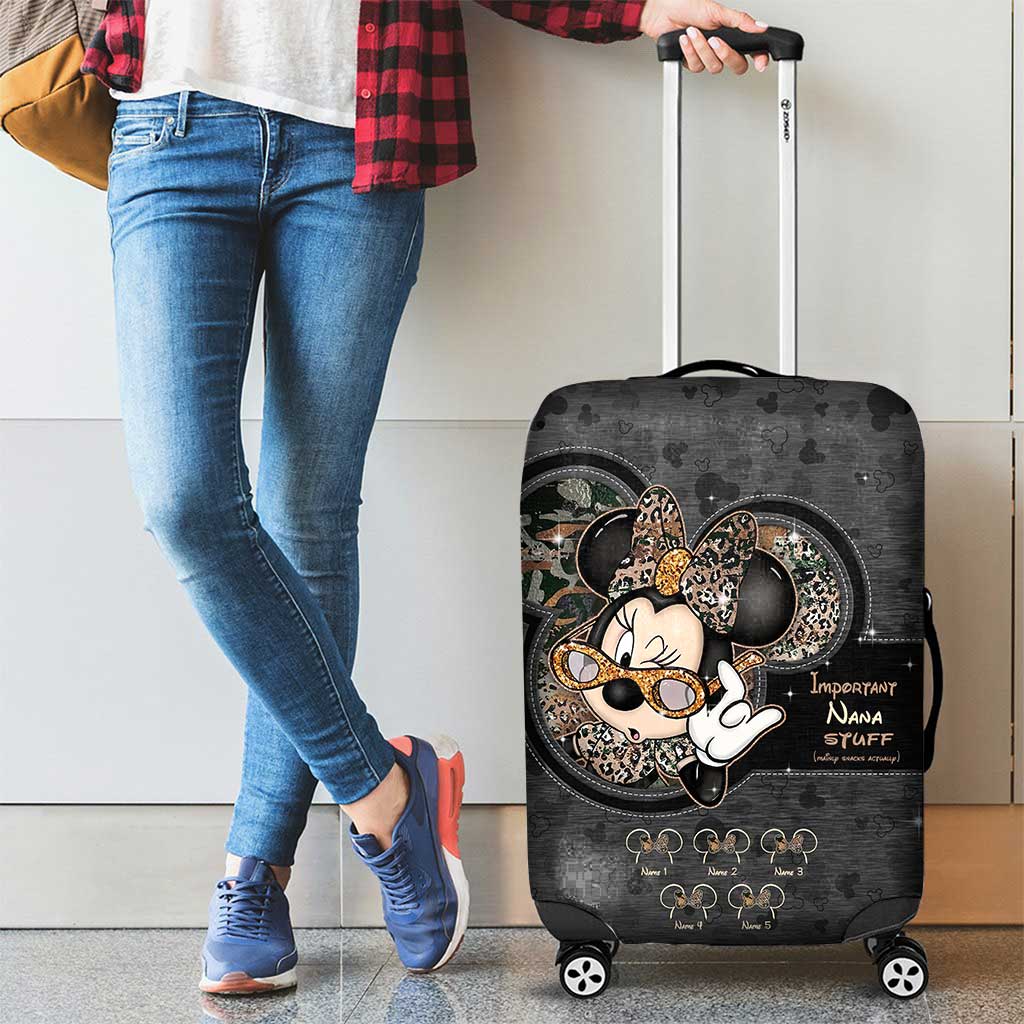 Personalized Luggage Cover for Nana with Custom Name | Mother's Day Gift Luggage Cover GradoCreations