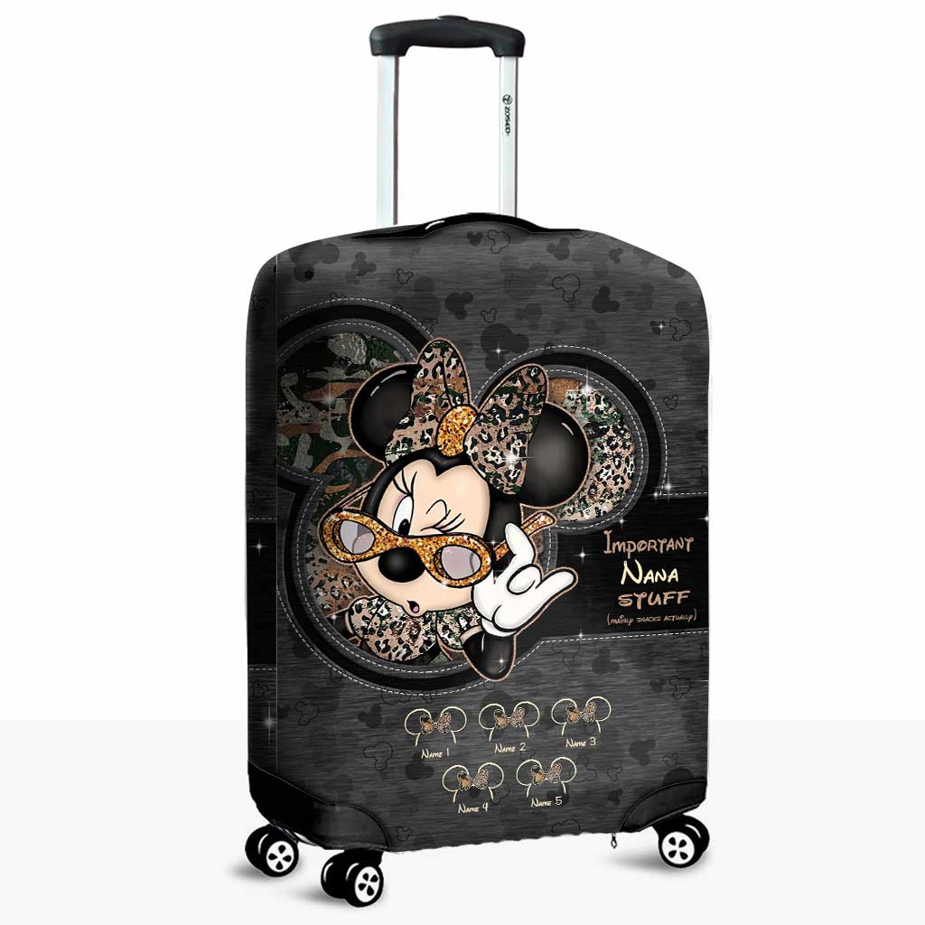 Personalized Luggage Cover for Nana with Custom Name | Mother's Day Gift Luggage Cover GradoCreations