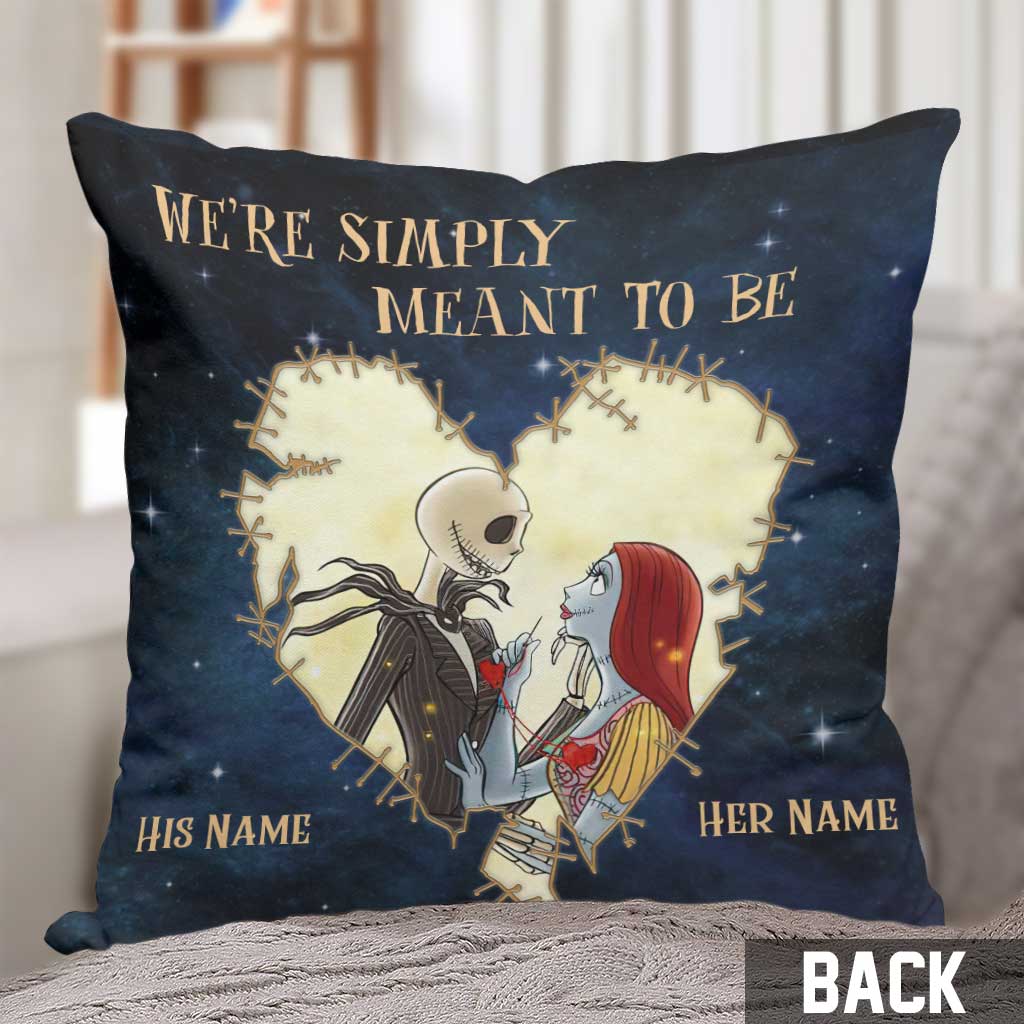 Personalized Nightmare Before Christmas Throw Pillow Gift for Couples Throw Pillow GradoCreations