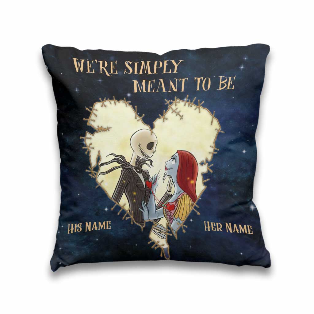 Personalized Nightmare Before Christmas Throw Pillow Gift for Couples Throw Pillow GradoCreations